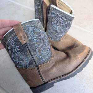 Smoky Mountain Boots Kids' Distressed Charcoal Square Toe‎
